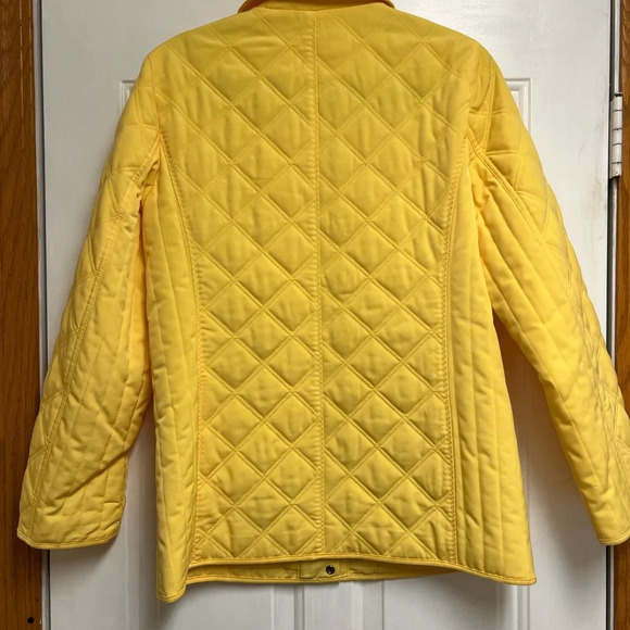 Liz Claiborne Vintage Yellow Quilted Jacket medium - Picture 6 of 10